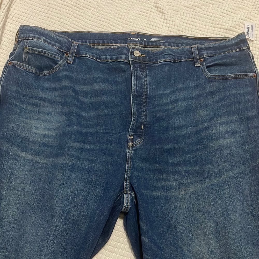 NWT- Old Navy- 26+. Extra High Rise Sky-Hi Straight - Picture 6 of 10